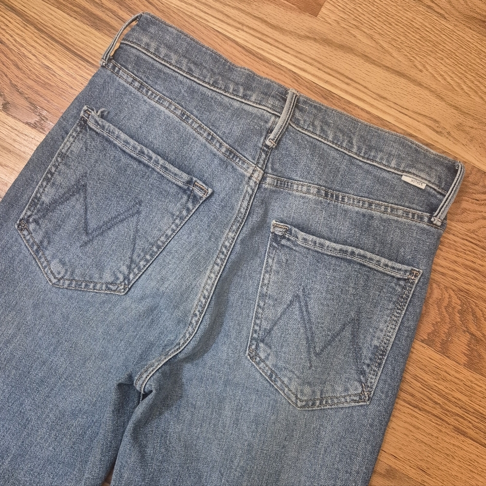 Mother The Pixie Dazzler Ankle Fray In Boogie Down Cotton Stretch Jeans(27) - Picture 8 of 13